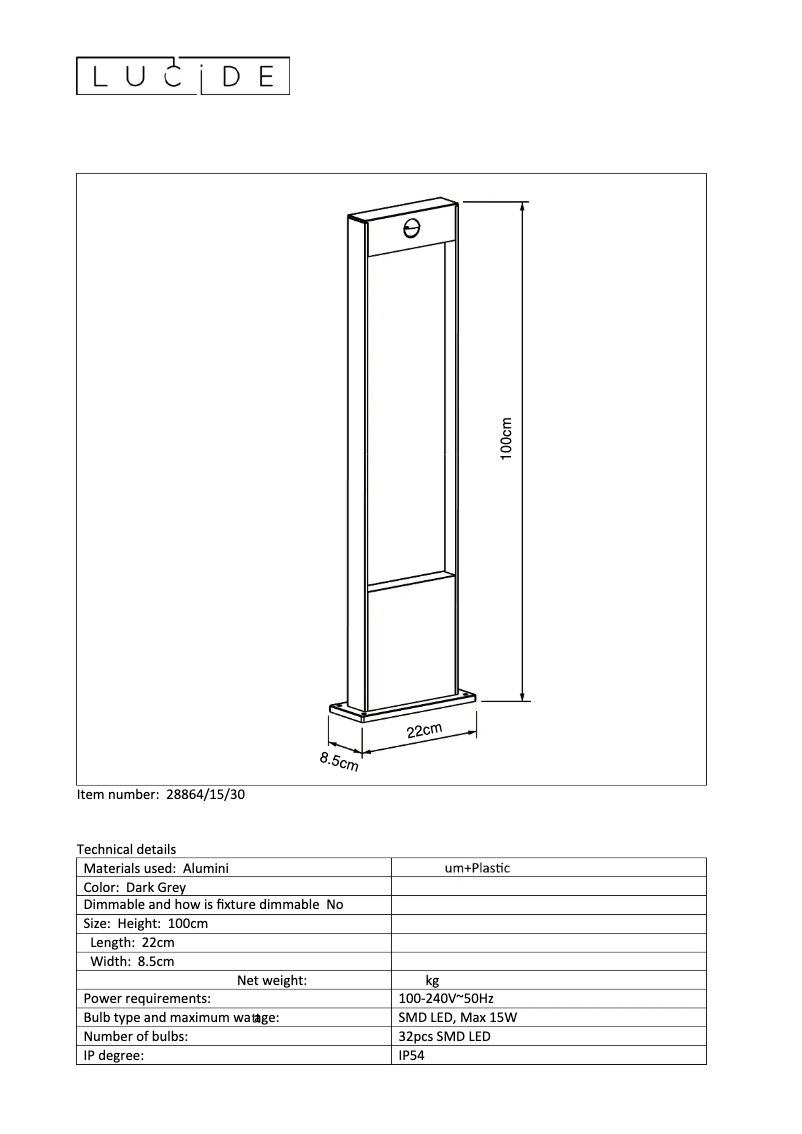 Image de la première page du manuel de l'appareil Jellum 28864/15/30