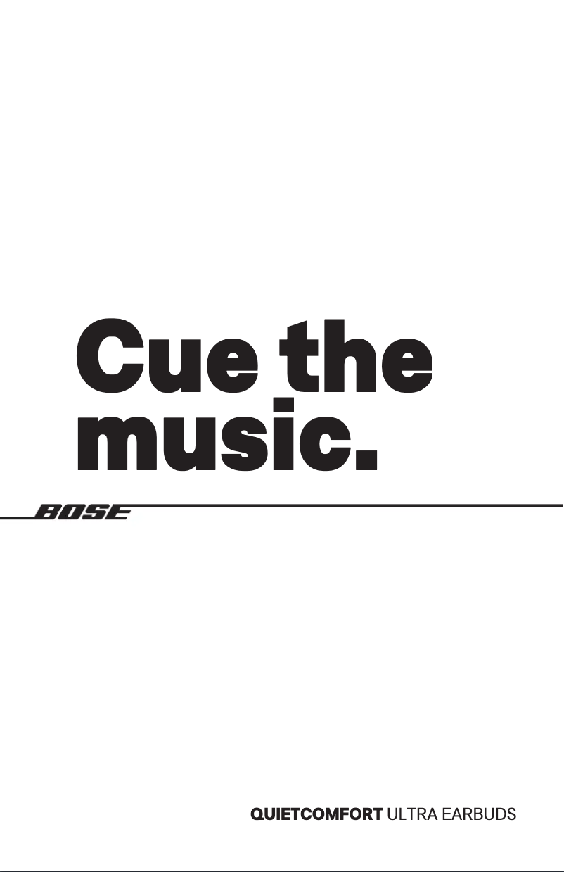 Page n°1 - Manuel utilisateur Bose QuietComfort Ultra Earbuds