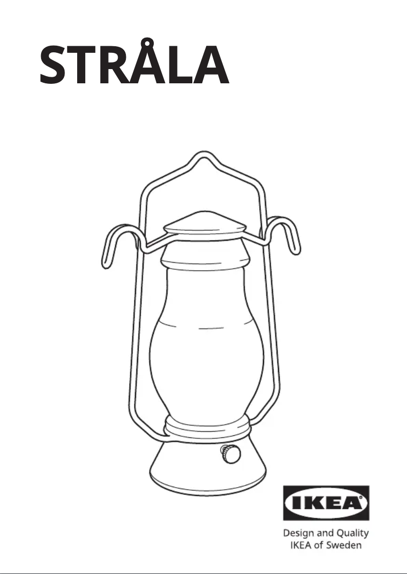 Image de la première page du manuel de l'appareil STRÅLA 005.824.75