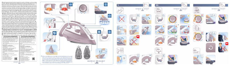 Image de la première page du manuel de l'appareil Easygliss FV3960