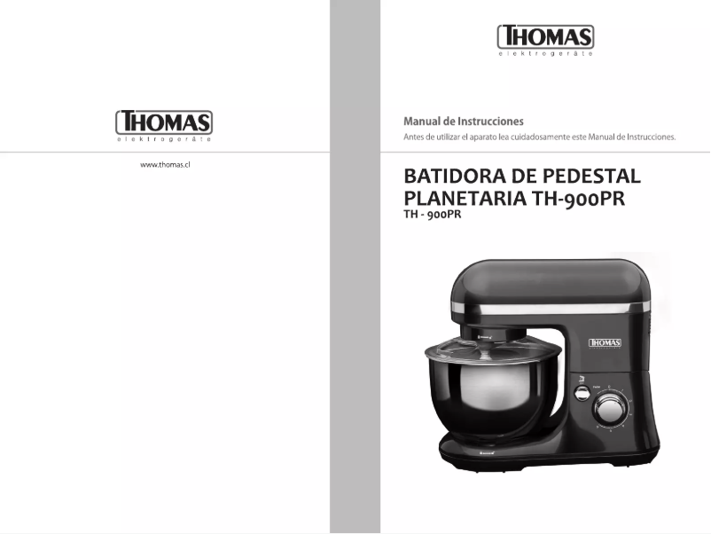 Image de la première page du manuel de l'appareil TH-900PR