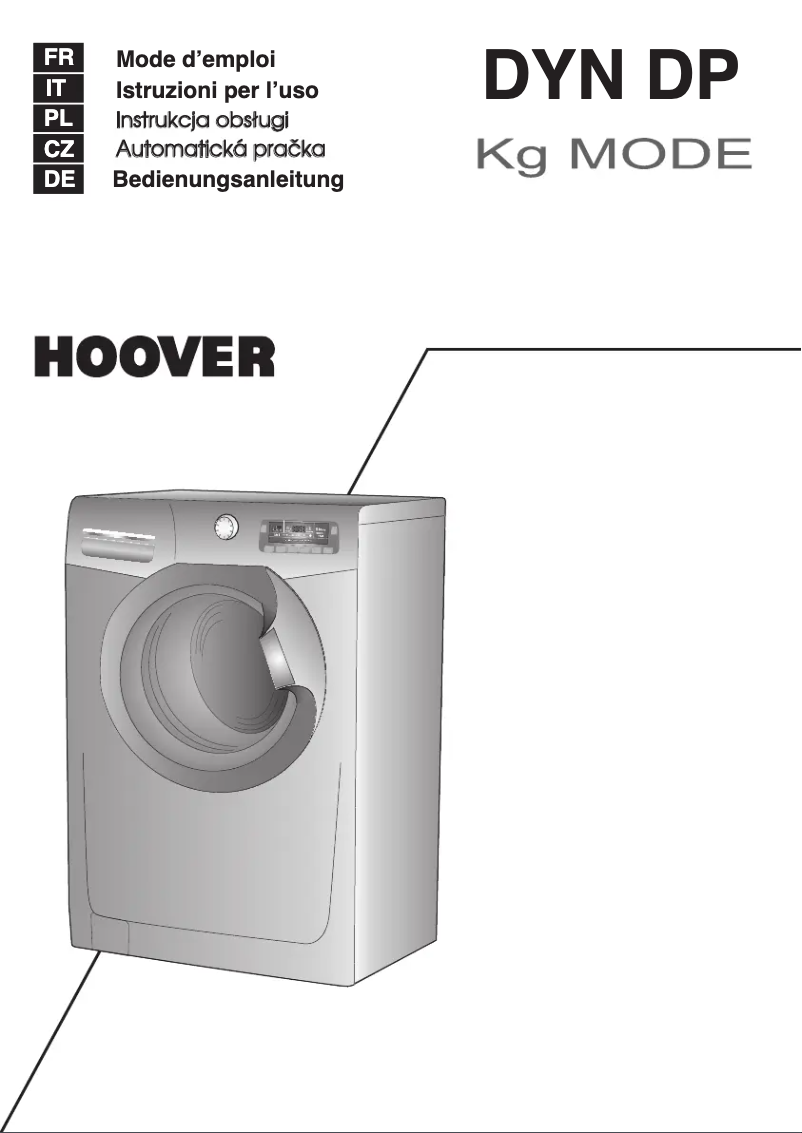 Page n°1 - Manuel utilisateur Hoover DYN 10144DP3-88S
