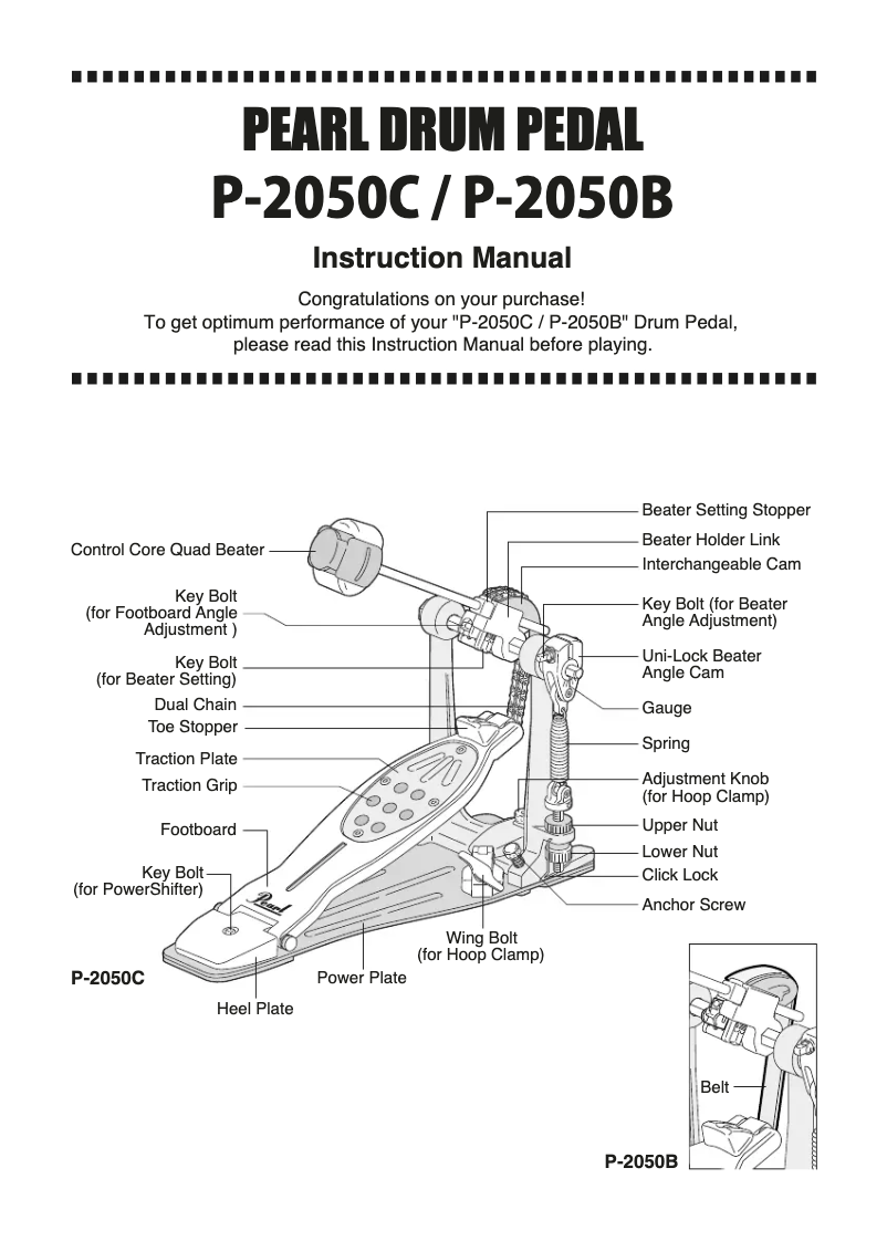 Página 1 del manual Manual de usuario Pearl Sports P-2050C