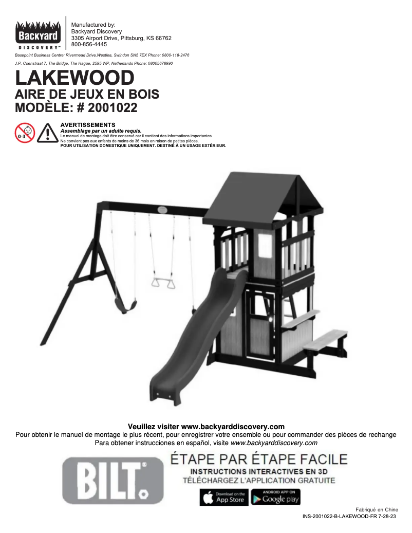 Image de la première page du manuel de l'appareil Lakewood