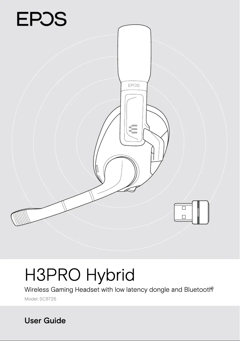 Page 1 de la notice Manuel utilisateur Sennheiser EPOS H3PRO Hybrid
