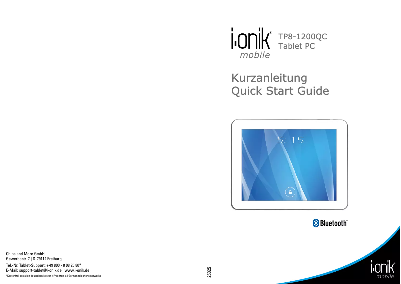 Page n°1 - Manuel utilisateur i-onik TP8-1200QC