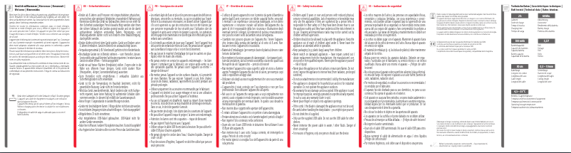 First page image of the manual for Vario Blade 1718.42