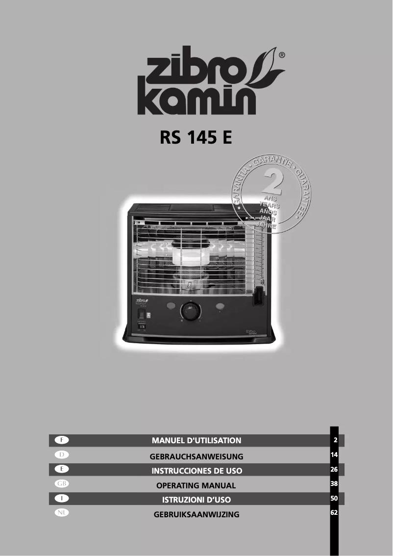 Page 1 de la notice Manuel utilisateur Zibro RS 145 E