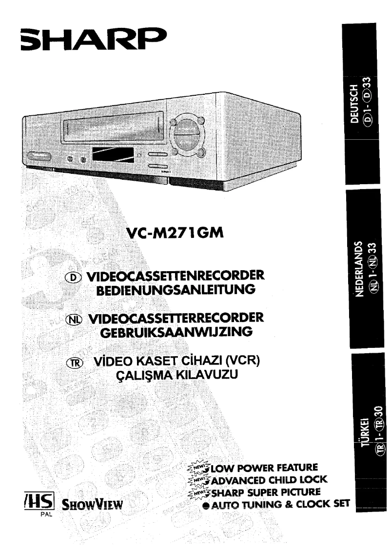 Page n°1 - Manuel utilisateur Sharp VC-M271