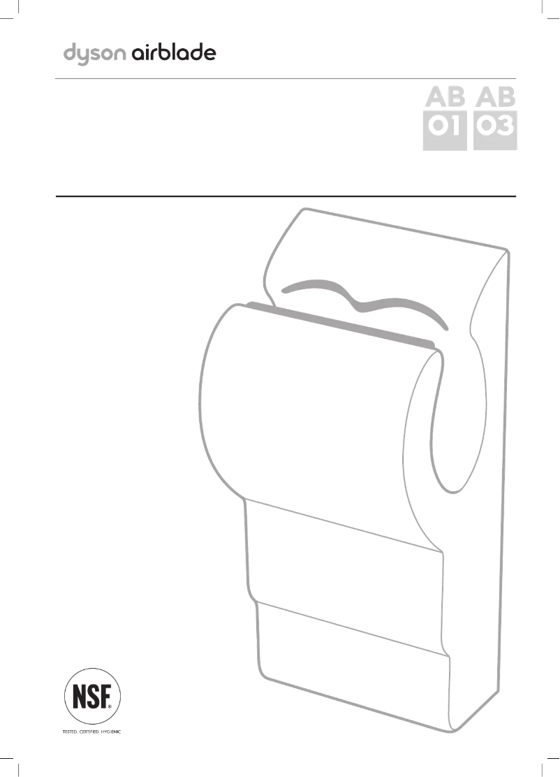 Image de la première page du manuel de l'appareil Airblade AB03