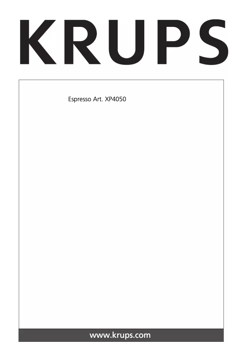 Image de la première page du manuel de l'appareil XP4050