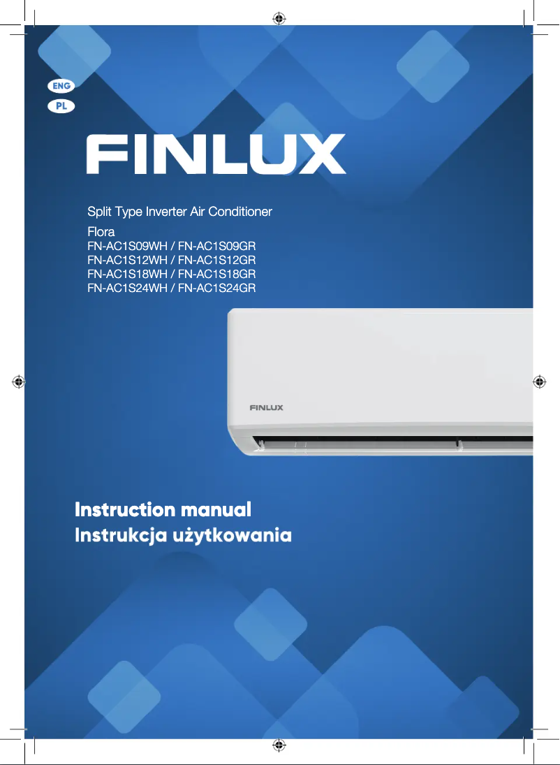 Page 1 de la notice Manuel utilisateur Finlux FN-AC1S18WH
