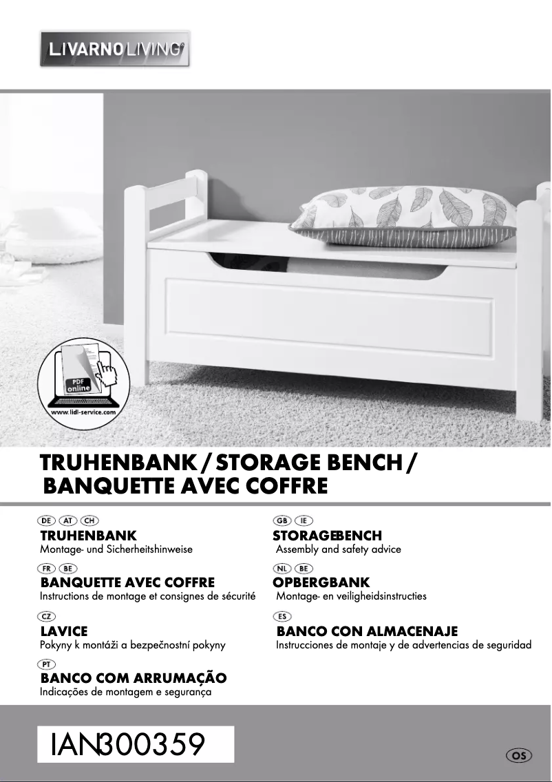 Page 1 de la notice Manuel utilisateur Livarno Lux IAN 300411