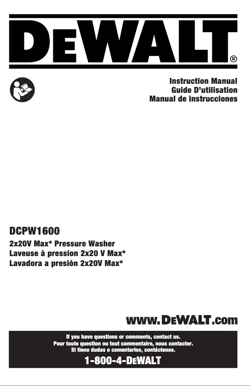 Image de la première page du manuel de l'appareil DCPW1600