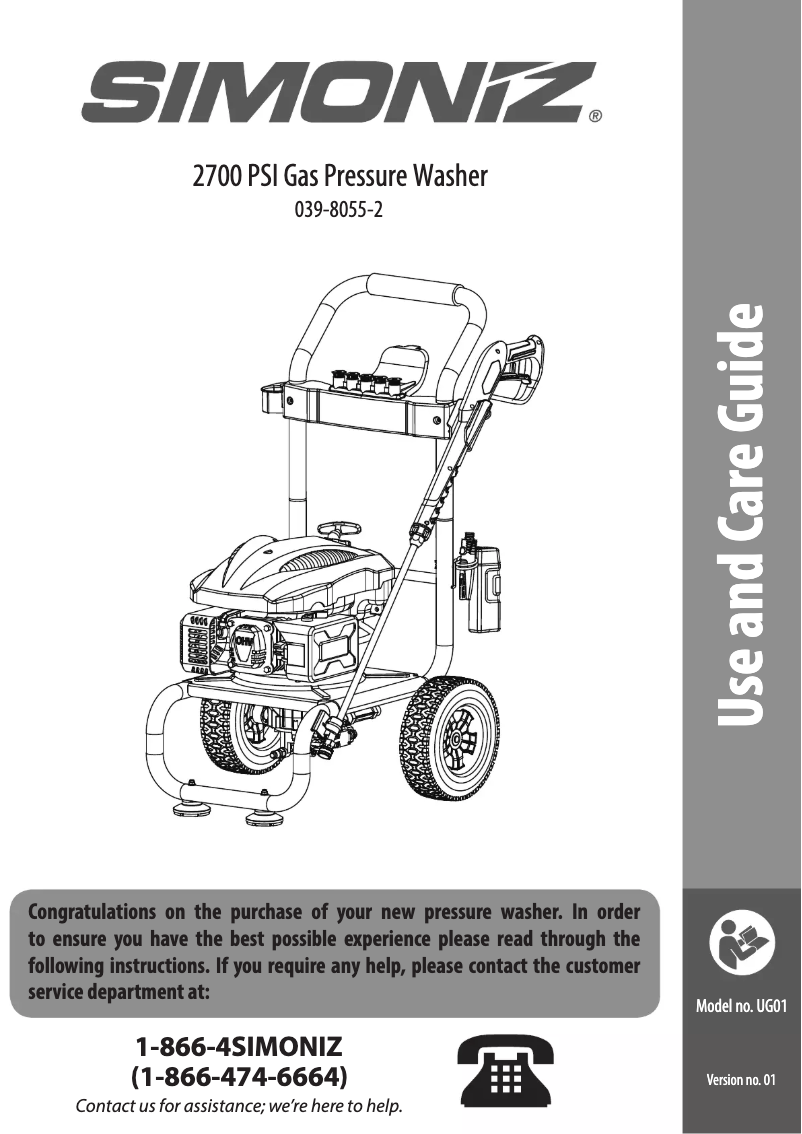 Image de la première page du manuel de l'appareil 039-8055-2