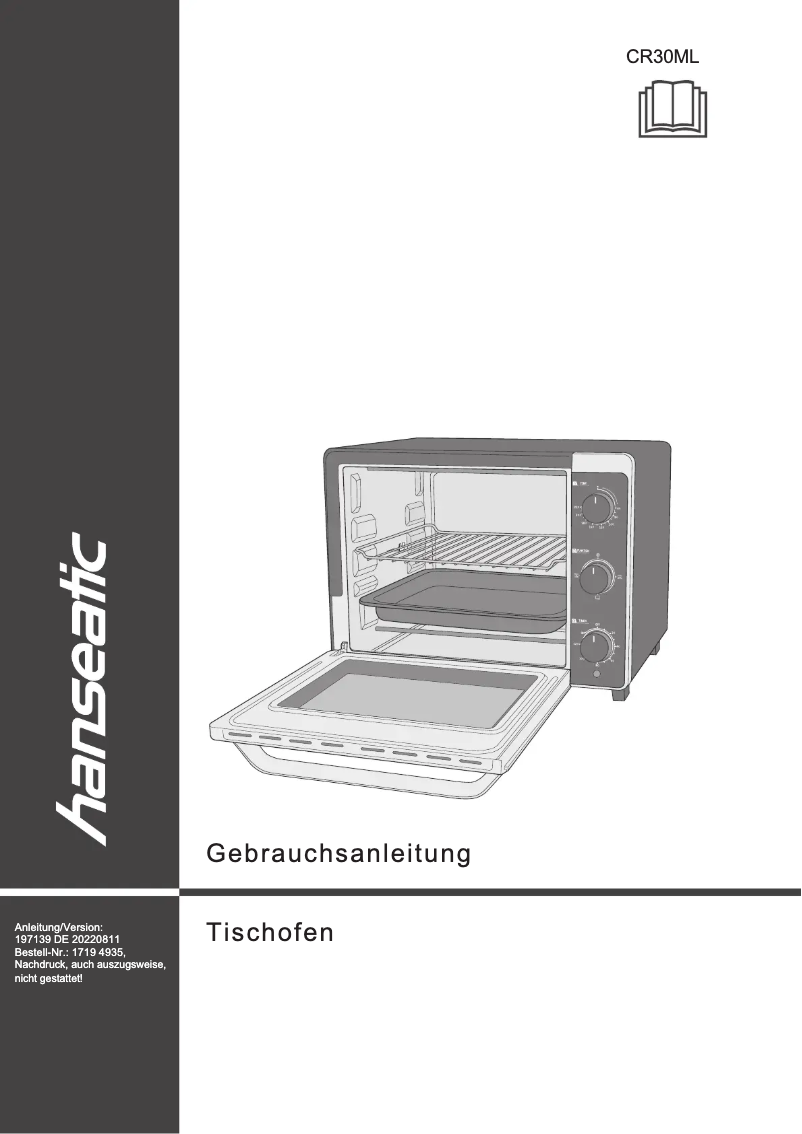 Page 1 de la notice Manuel utilisateur Hanseatic CR30ML