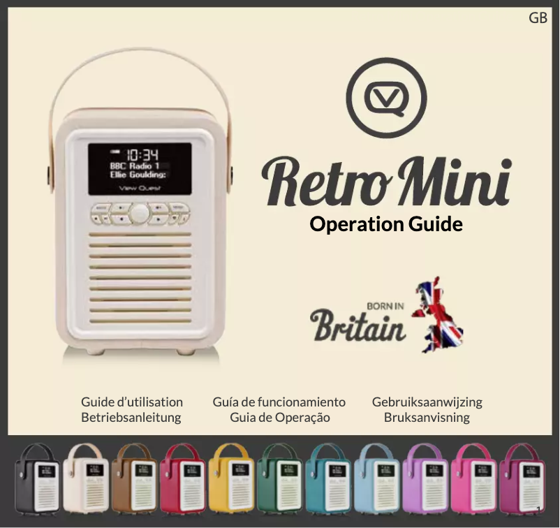 Page n°1 - Manuel utilisateur View Quest Retro Mini