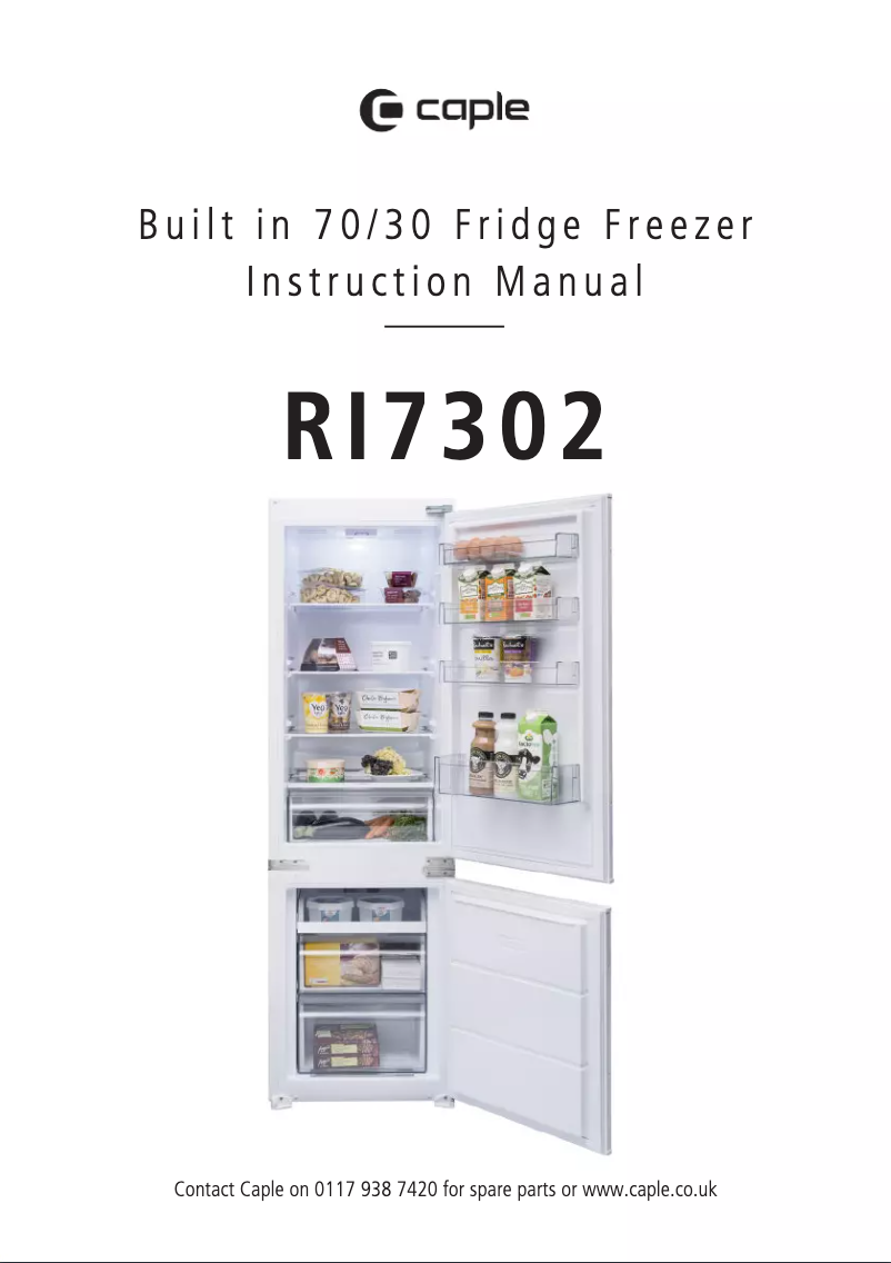 Page n°1 - Manuel utilisateur Caple RI7302