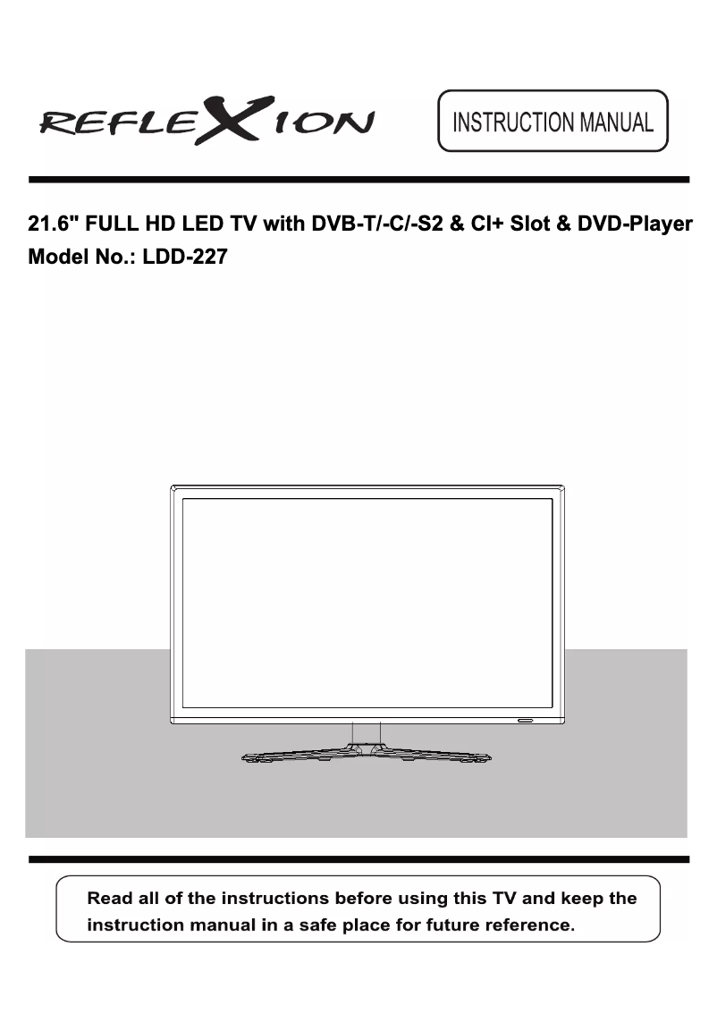 Page 1 of the manual User Manual Reflexion LDD-2271