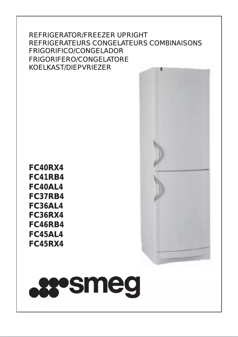 Page n°1 - Manuel utilisateur Smeg FC45RX4
