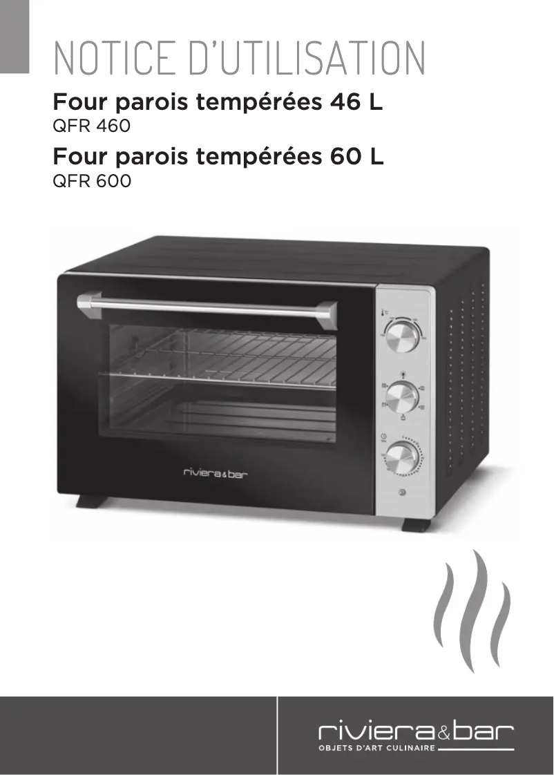 Page 1 de la notice Manuel utilisateur Riviera & Bar QFR460