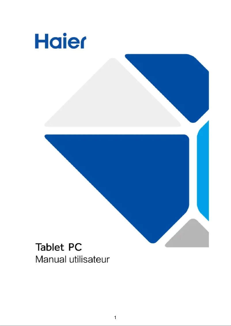 Página 1 del manual Manual de usuario Haier Pad 712