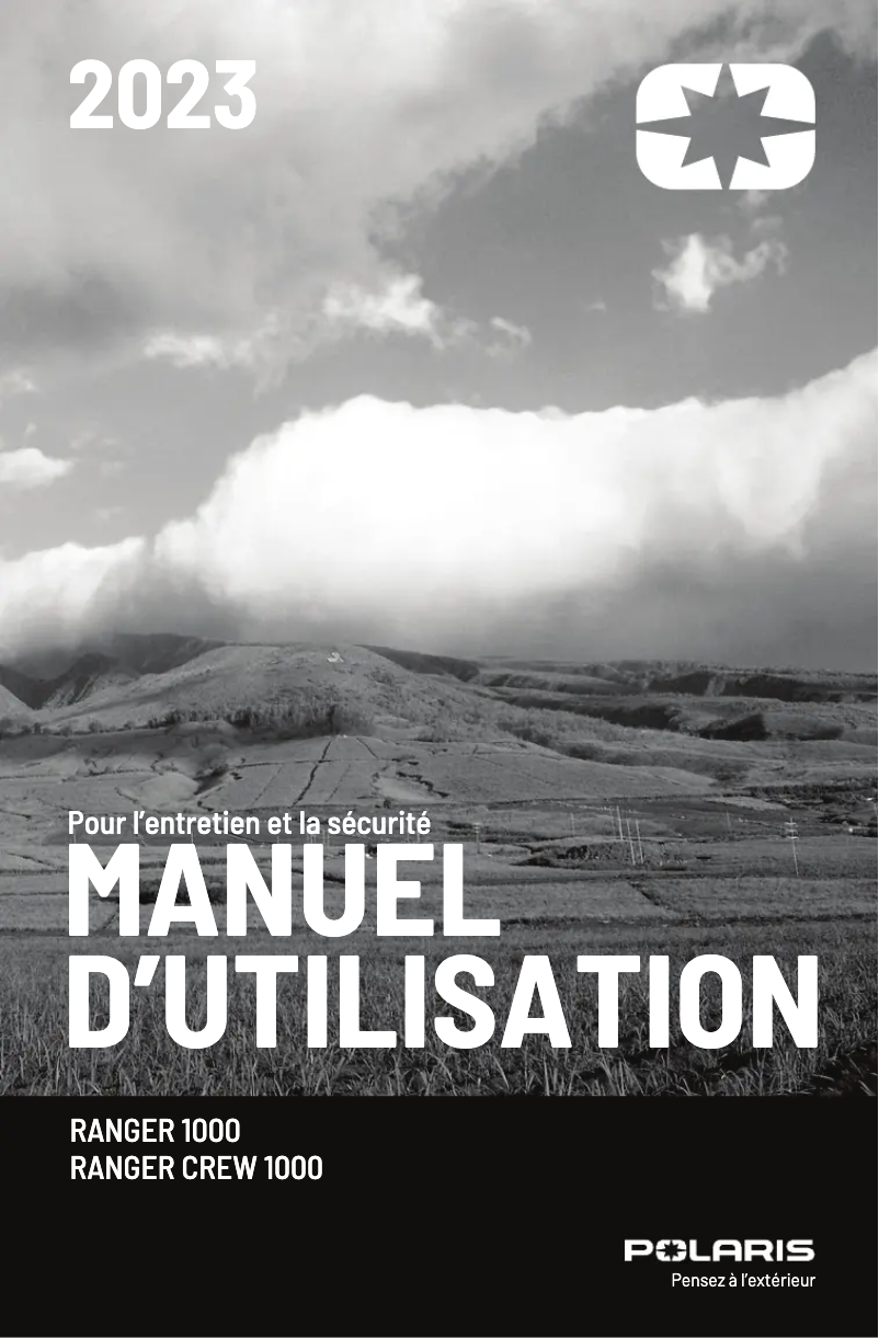 Image de la première page du manuel de l'appareil Ranger CREW 1000 (2023)