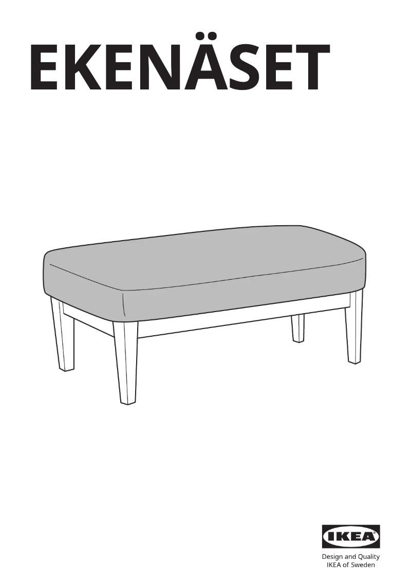 Image de la première page du manuel de l'appareil EKENÄSET 505.335.38
