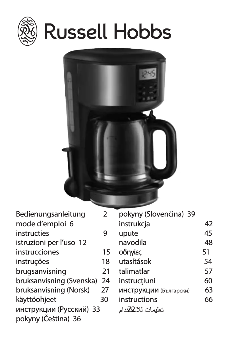 Page 1 de la notice Manuel utilisateur Russell Hobbs Legacy 20682-56