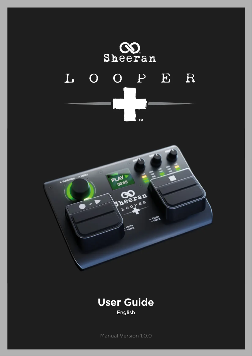 Page 1 de la notice Manuel utilisateur Sheeran Looper Looper+