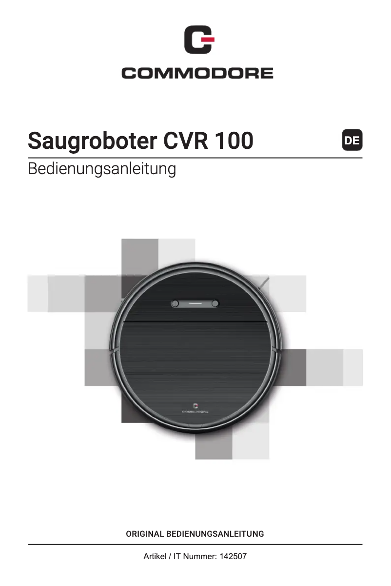 Page n°1 - Manuel utilisateur Commodore CVR 100