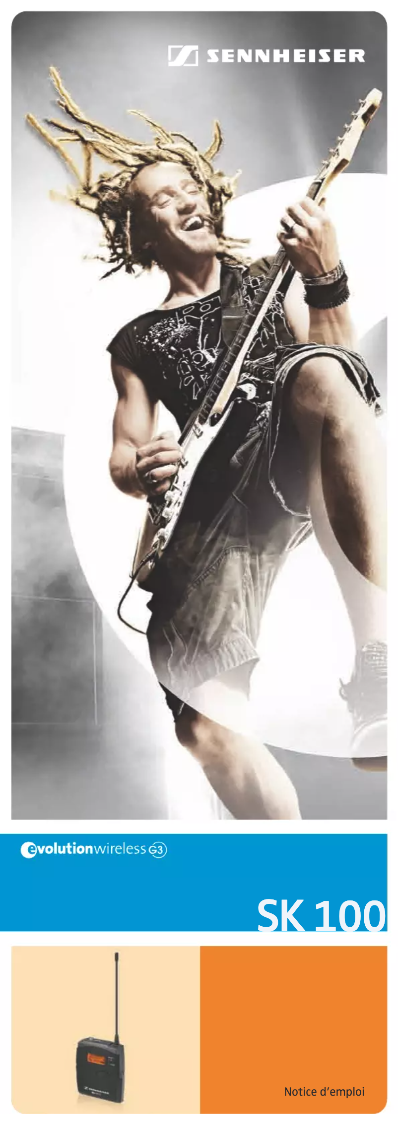 Page 1 de la notice Manuel utilisateur Sennheiser SK 100 G3-1G8