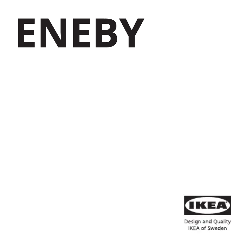 Page 1 de la notice Manuel utilisateur Ikea ENEBY 003.575.37