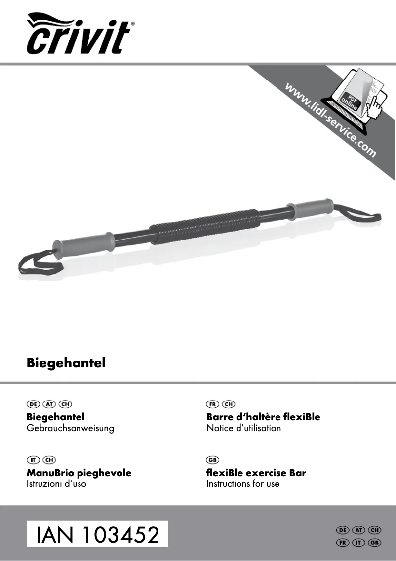 Image de la première page du manuel de l'appareil IAN 103452