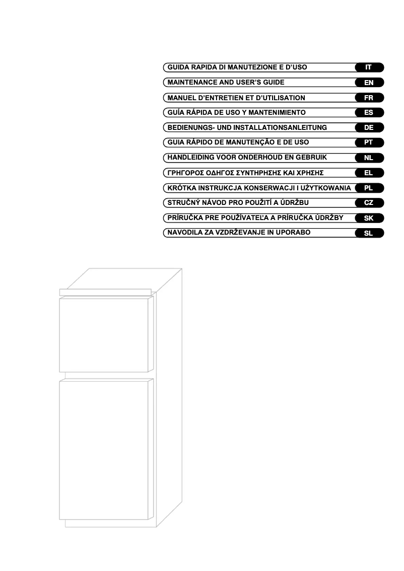 Page n°1 - Manuel utilisateur Candy CFBD 2650E/1S