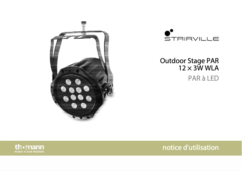 Página 1 del manual Manual de usuario Stairville Outdoor Stage Par 12x3W