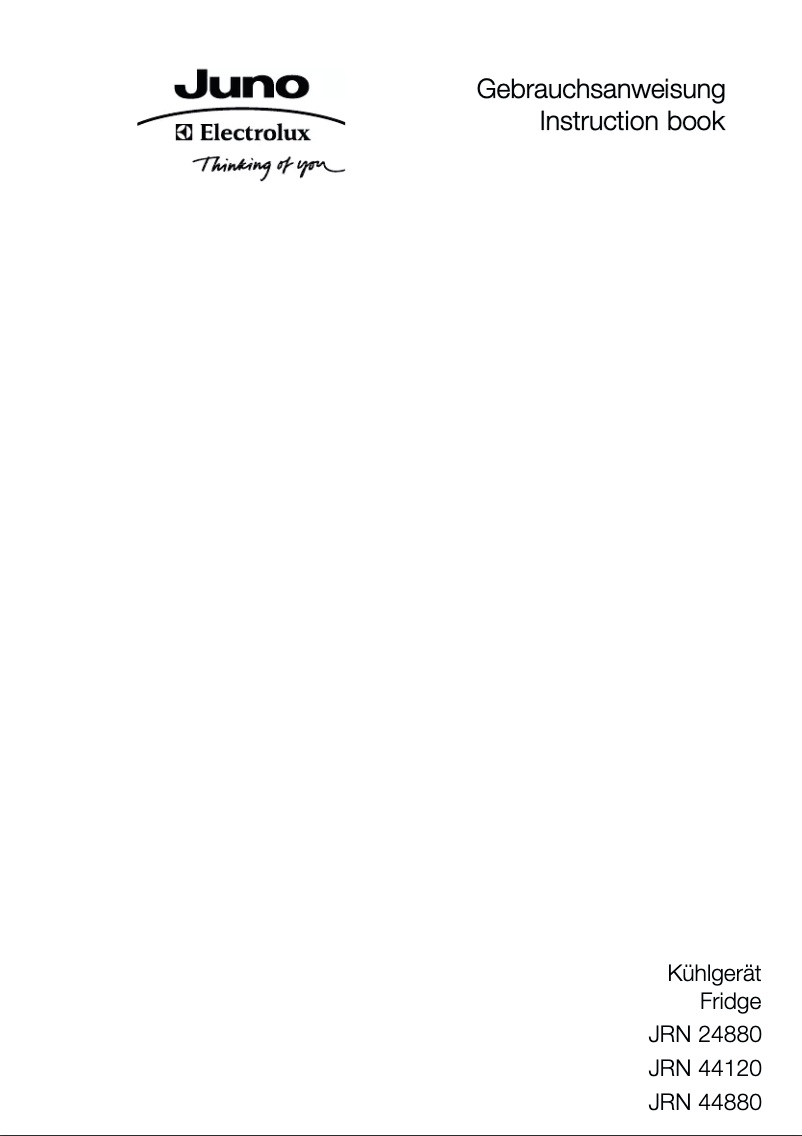 Image de la première page du manuel de l'appareil JRN44880