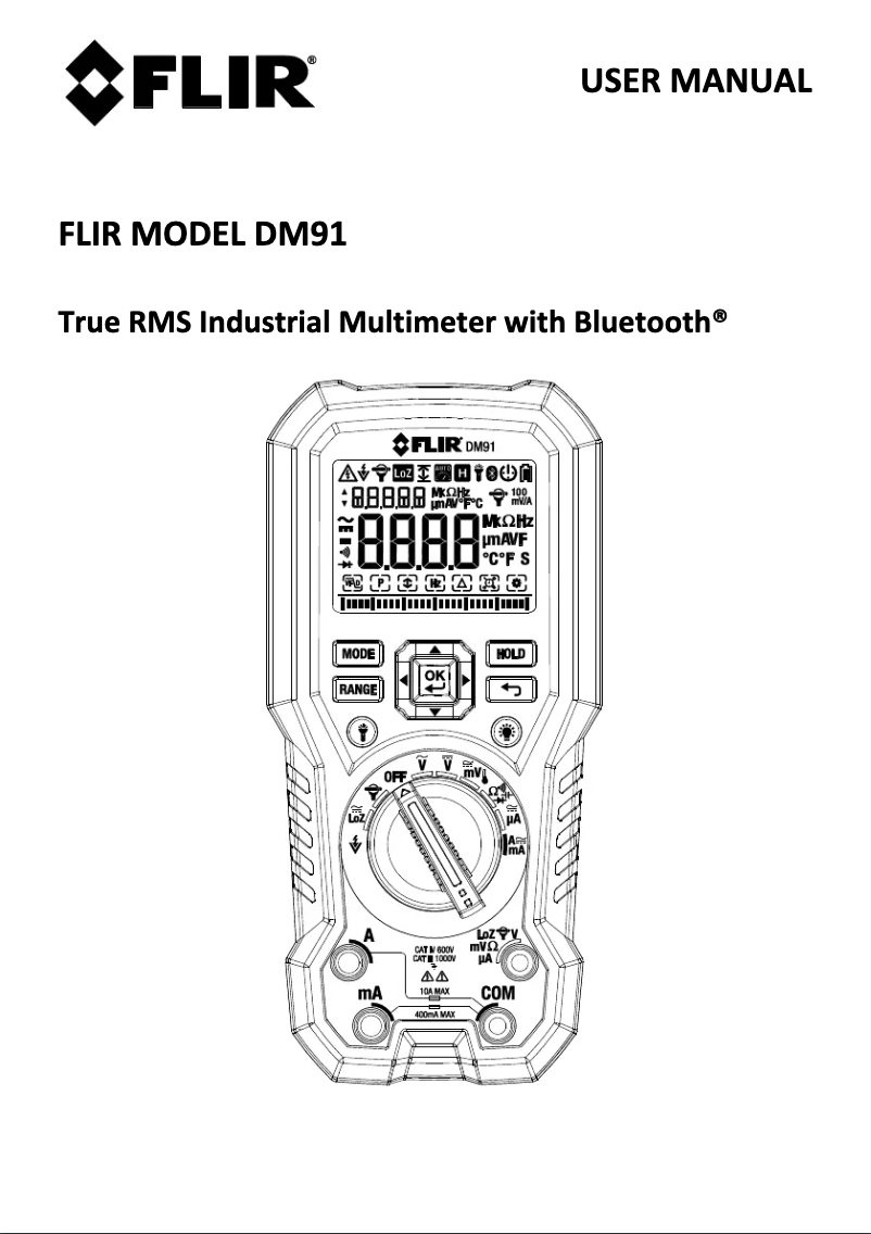 Page 1 de la notice Manuel utilisateur FLIR DM91