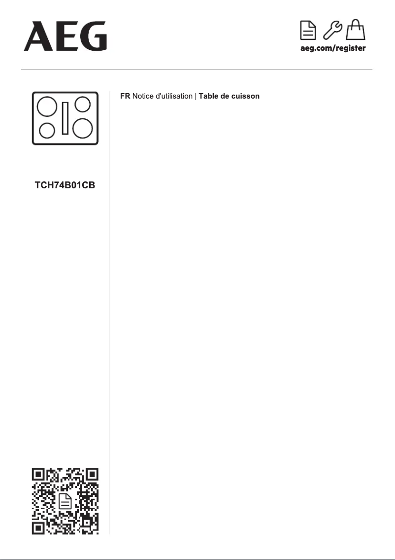 Page 1 de la notice Mode d'emploi AEG TCH74B01CB