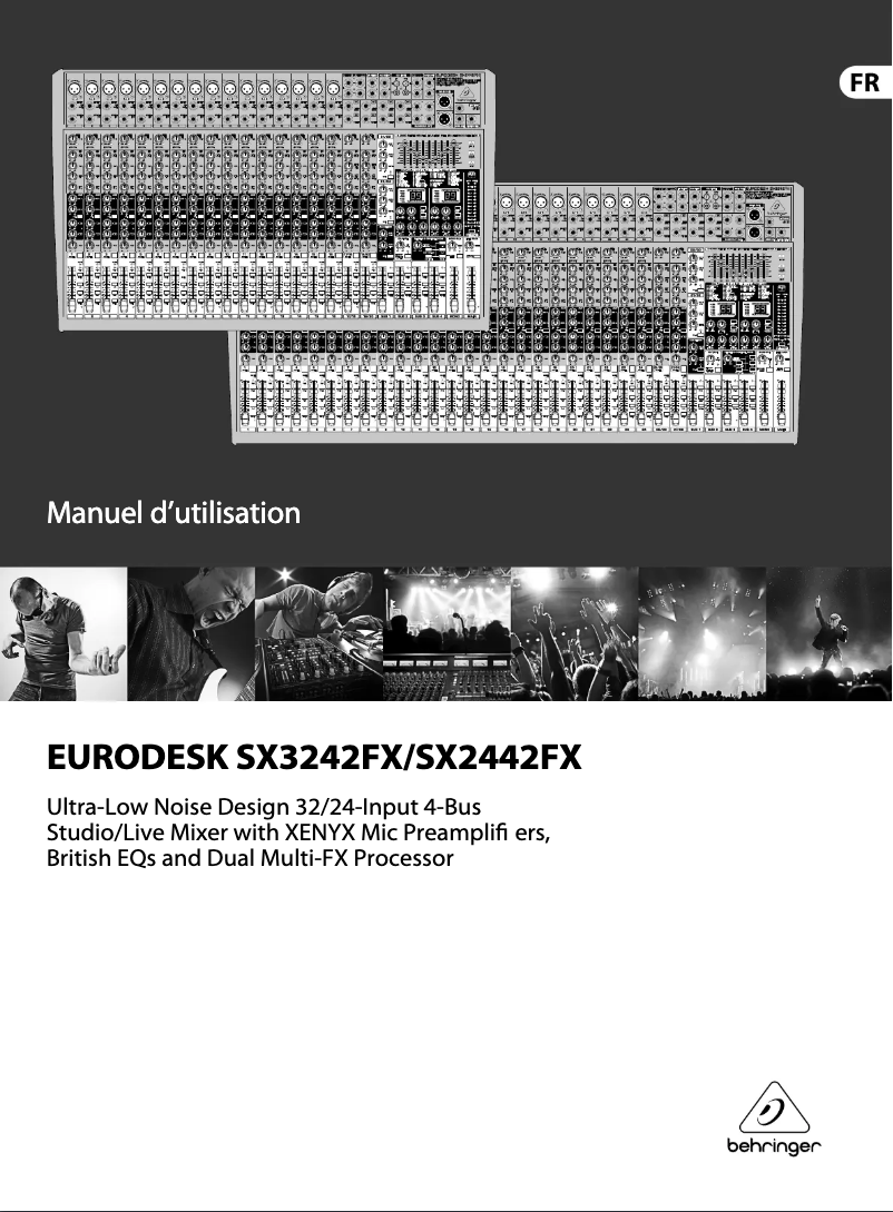 Página 1 del manual Manual de usuario Behringer Eurodesk SX3242FX
