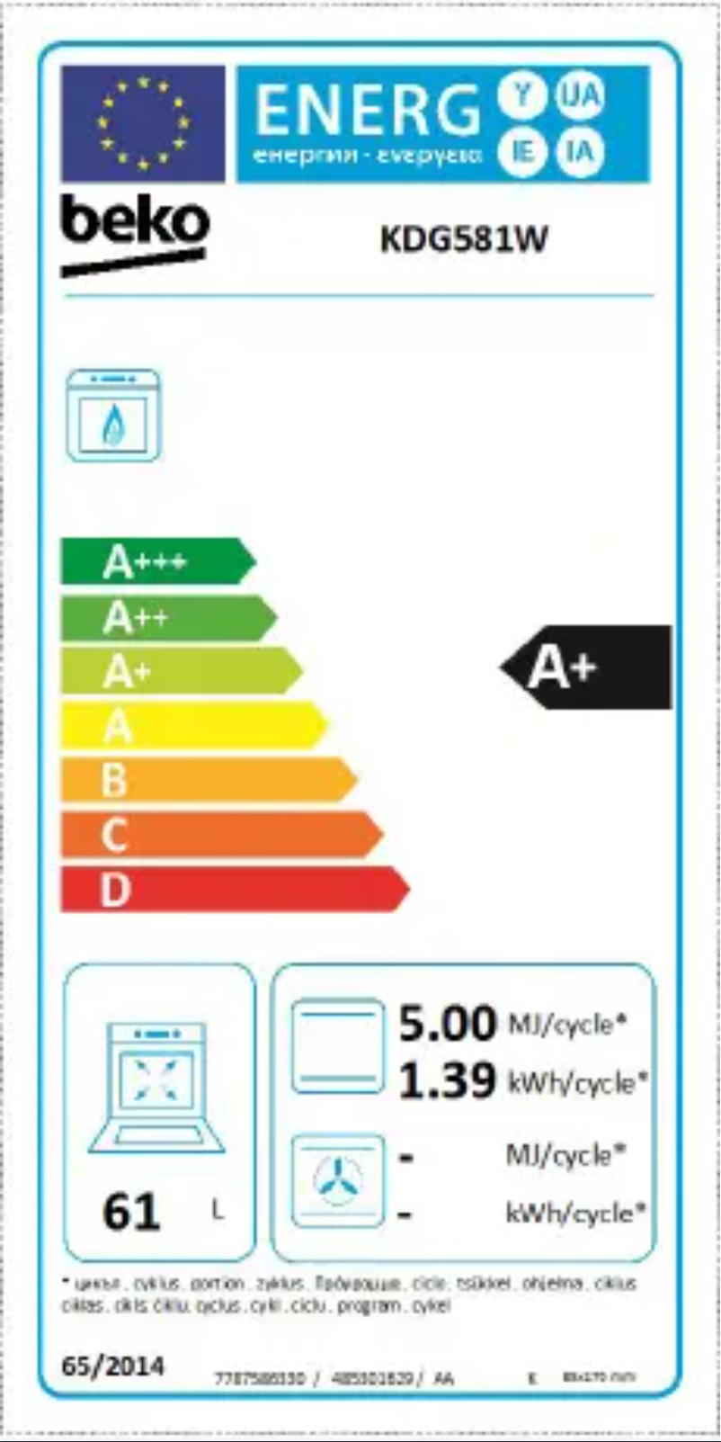 Image de la première page du manuel de l'appareil KDG581