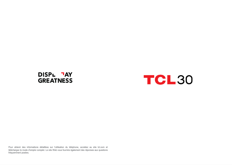 Página 1 del manual Manual de usuario TCL 30