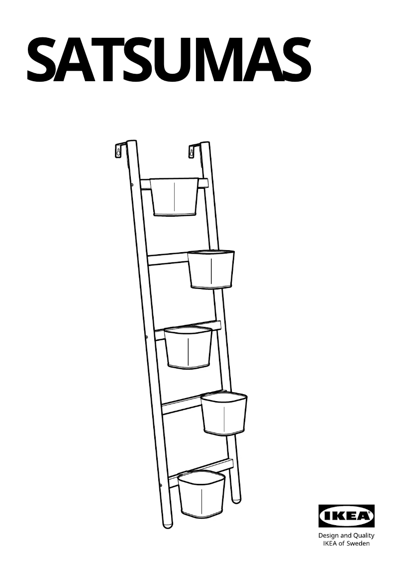 Page 1 de la notice Manuel utilisateur Ikea SATSUMAS 102.581.55