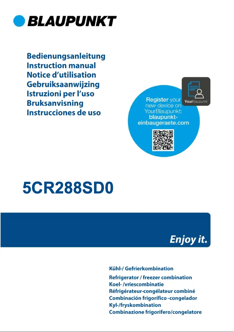 Image de la première page du manuel de l'appareil 5CR288SD0
