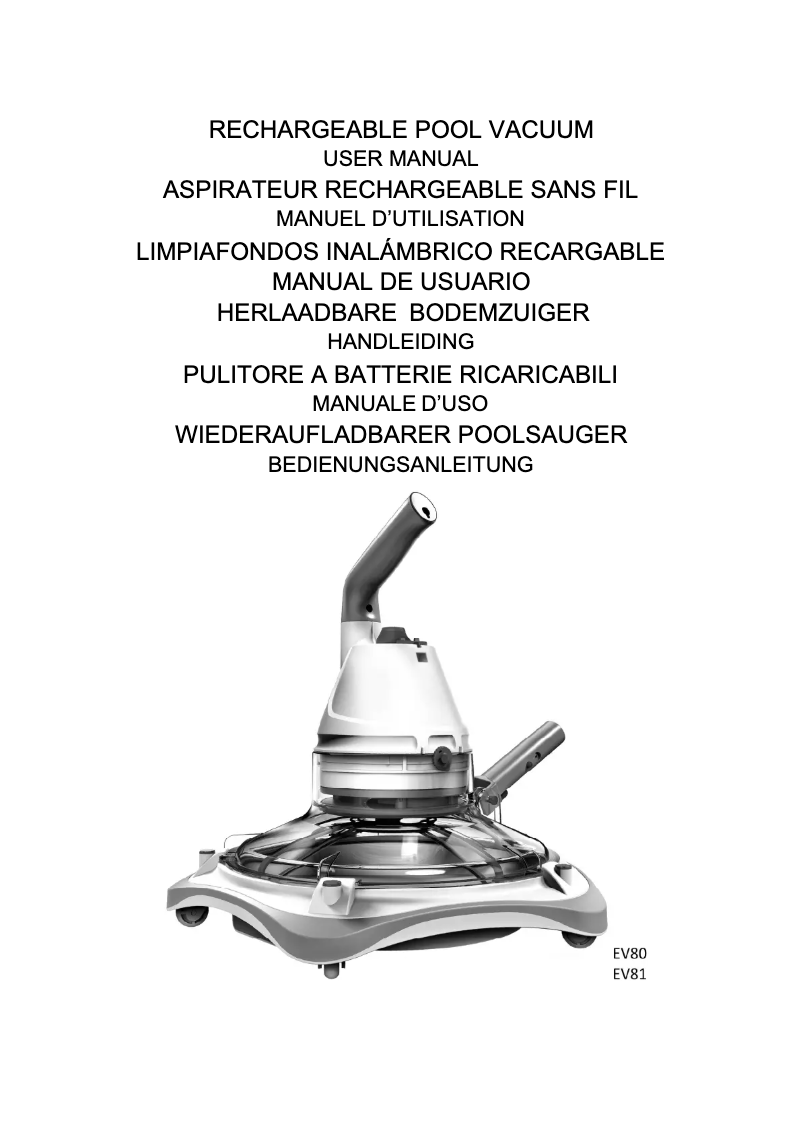 Page n°1 - Manuel utilisateur Kokido EV80