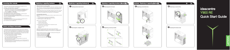 Image de la première page du manuel de l'appareil Ideacentre Y900