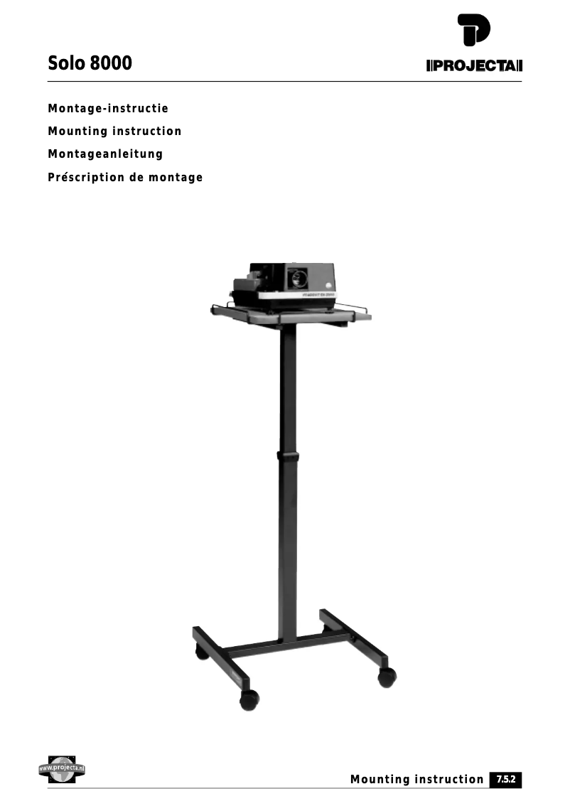 Image de la première page du manuel de l'appareil Solo 8000