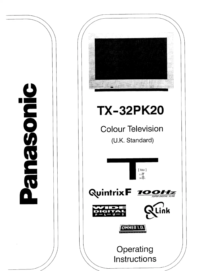 Página 1 del manual Manual de usuario Panasonic TX-32PK20