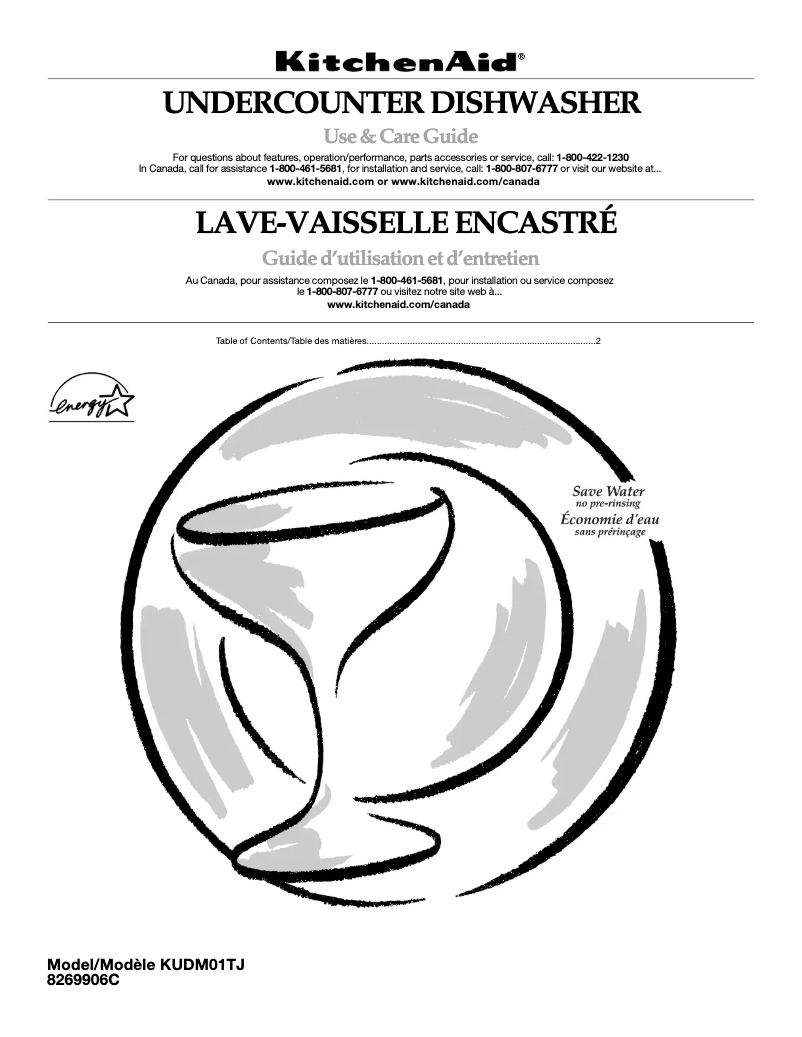 Image de la première page du manuel de l'appareil KUDM01TJWH1