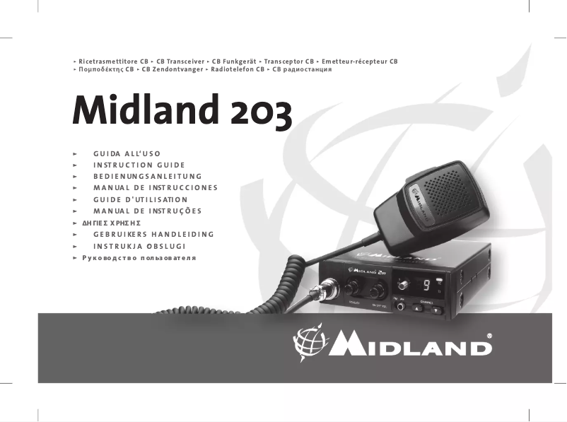 Page 1 de la notice Manuel utilisateur Midland 203